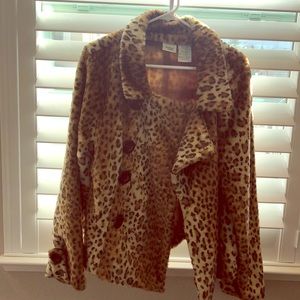 Faux Fur Leopard print jacket